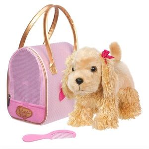 Pucci Pups – Plush Dog & Carrier Bag - Stuffed Animal Puppy